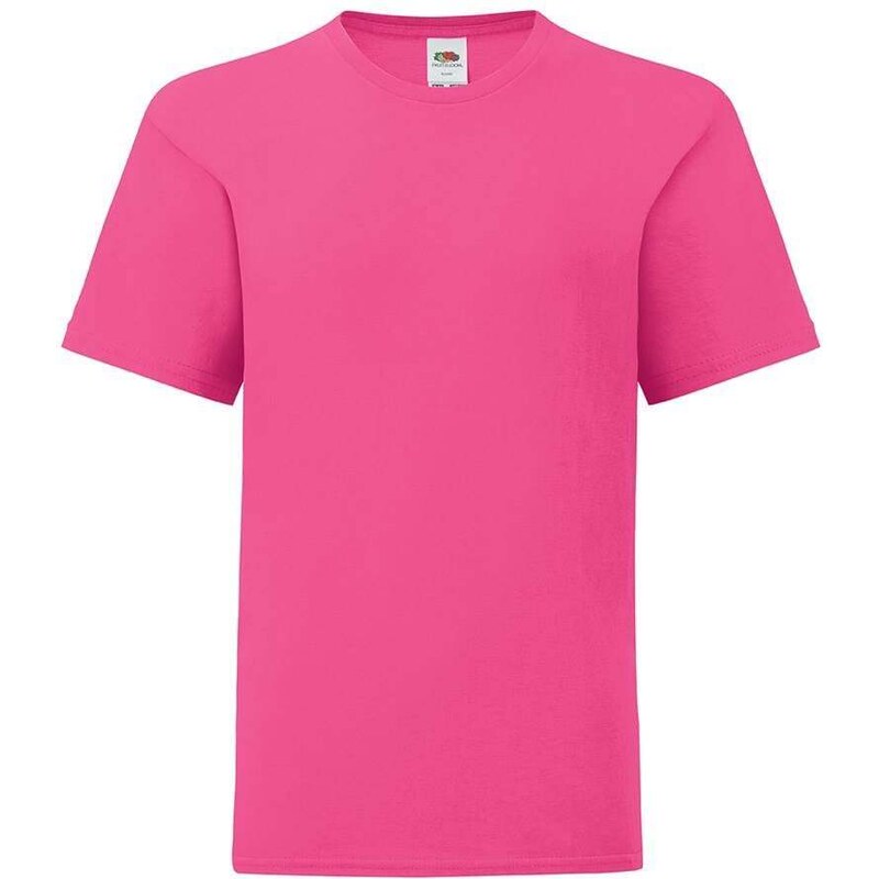 E-shop Pink childrens t-shirt in combed cotton Fruit of the Loom