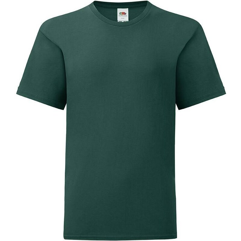 E-shop Green childrens t-shirt in combed cotton Fruit of the Loom