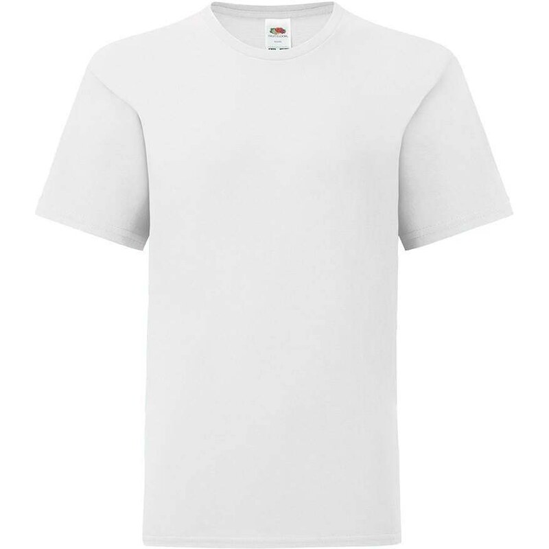 E-shop White childrens t-shirt in combed cotton Fruit of the Loom