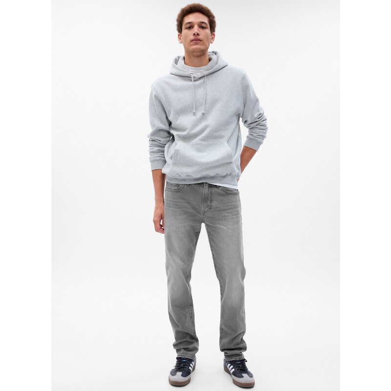 Šedé pánske slim fit džínsy GAP GapFlex 50512693