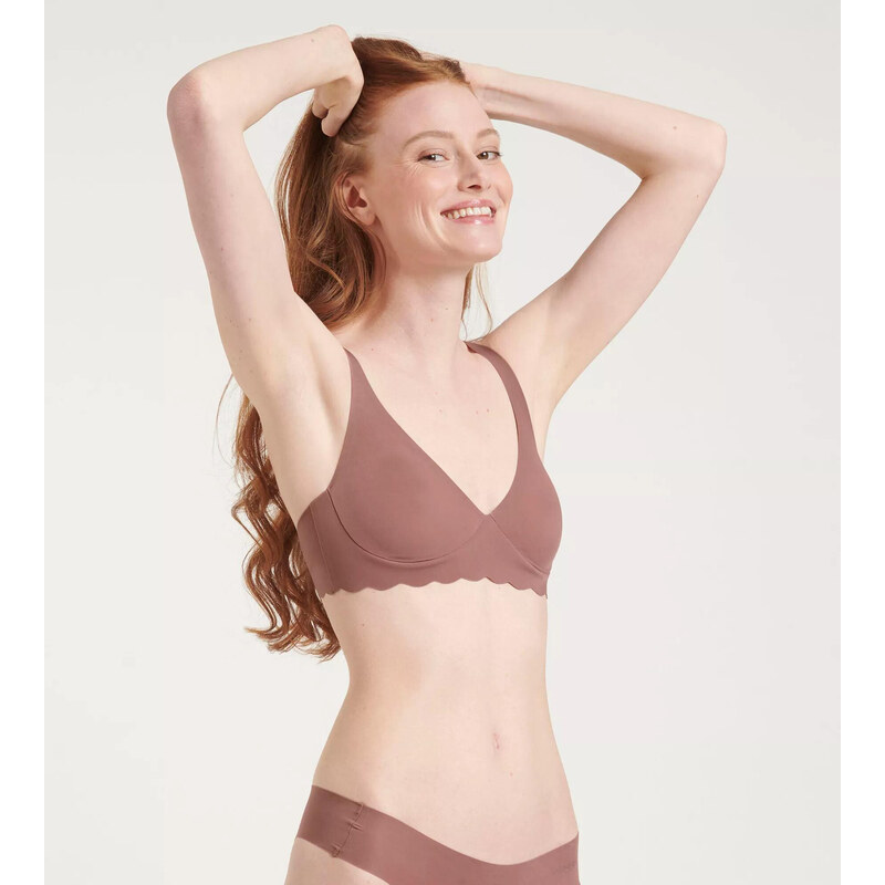 Dámska podprsenka ZERO Microfibre 2.0 Soft bra - CACAO - hnedá 1141 - 61695072