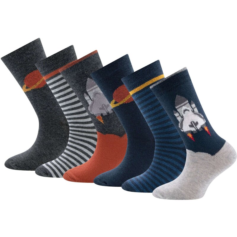 EWERS Ponožky námornícka modrá / hrdzavohnedá / antracitová / sivá 46219524