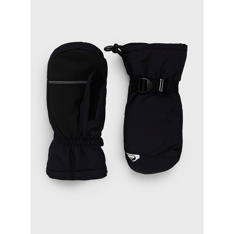 Detské rukavice Quiksilver čierna farba