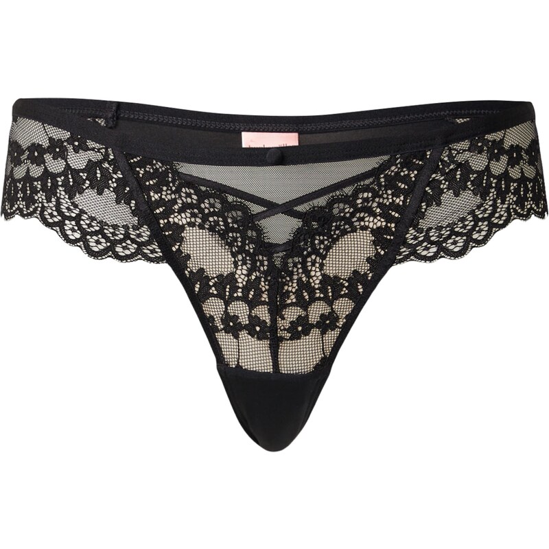 Hunkemöller Tangá Daisy čierna 65642502