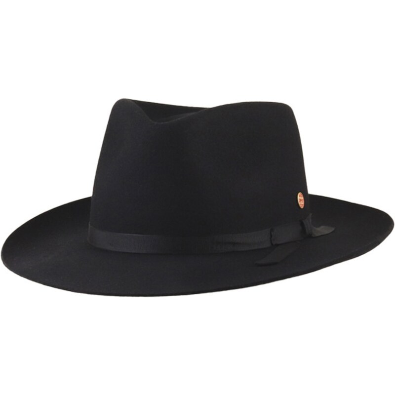 Čierny klobúk Fedora - Mayser Ari Black