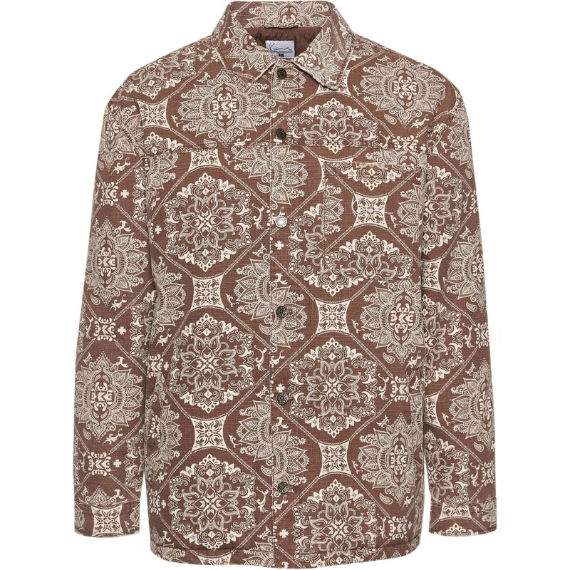 Karl Kani Prechodná bunda béžová / hnedá melírovaná 66807602