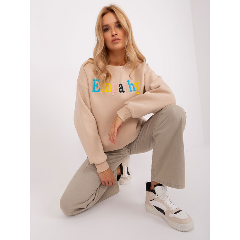 Wow Donna Sweatshirt-EM-BL-617-12.04-beige 64792681