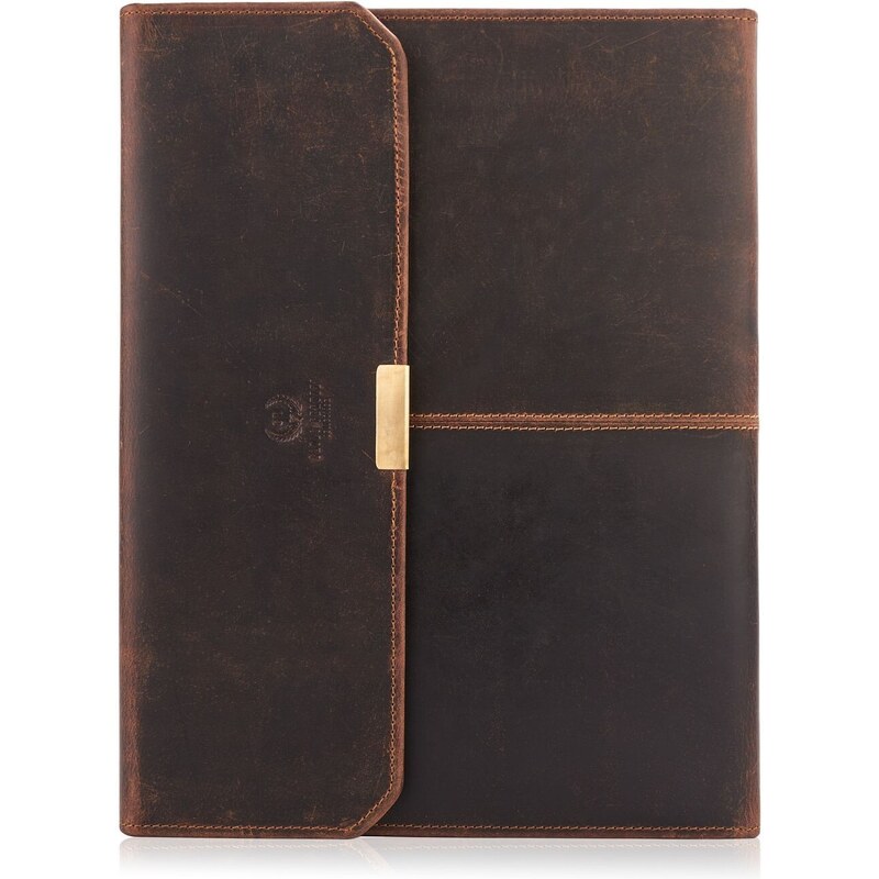 PAOLO PERUZZI Kožený organizér T-43-HBR | hnedá T-43-HBR 45802280