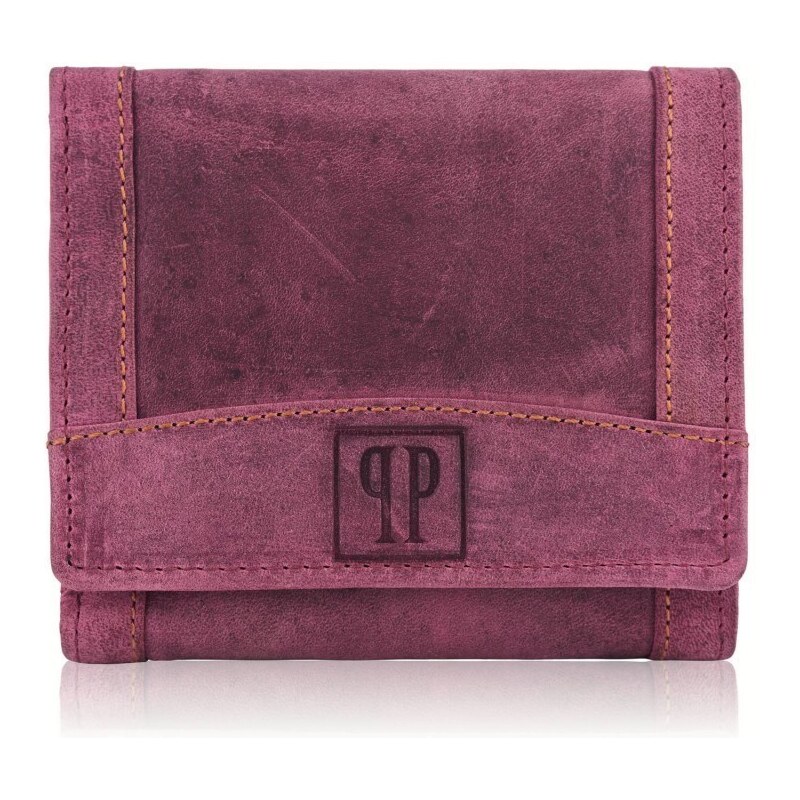 PAOLO PERUZZI Dámska kožená peňaženka Vintage T-70-CHR | ružová T-70-CHR