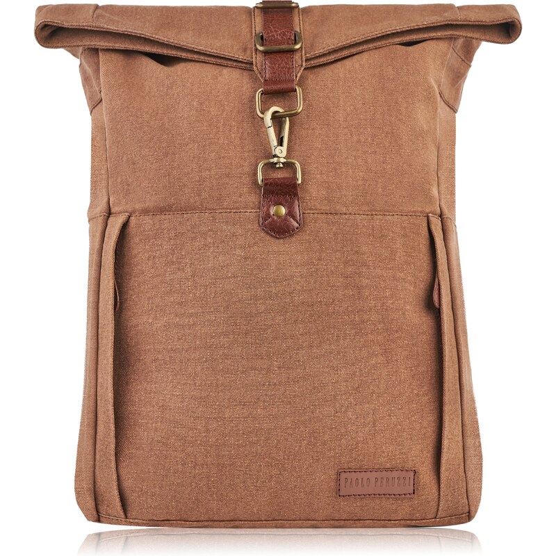 PAOLO PERUZZI Pánsky batoh E-06-BR | hnedá E-06-BR 45802299