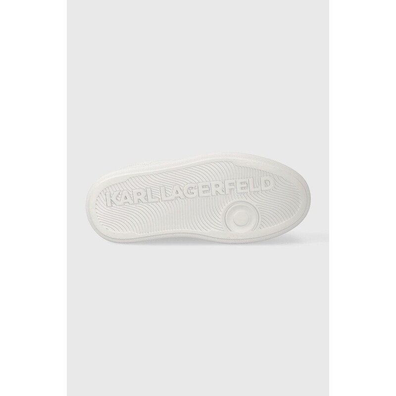 Kožené tenisky Karl Lagerfeld KOBO III KC biela farba, KL65020