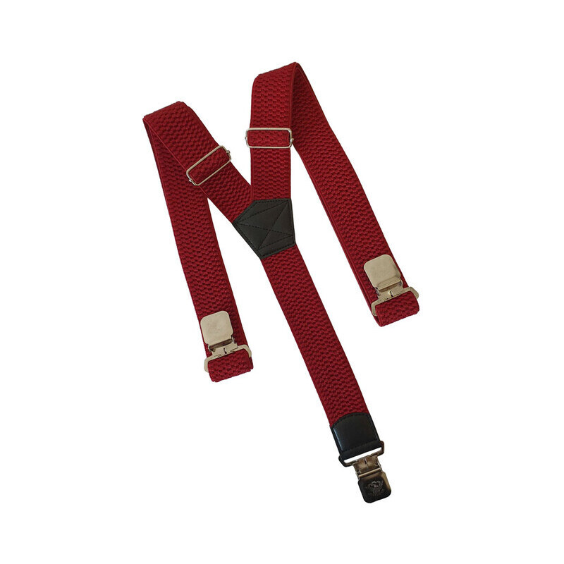 O&T Natur traky na nohavice clip, červené