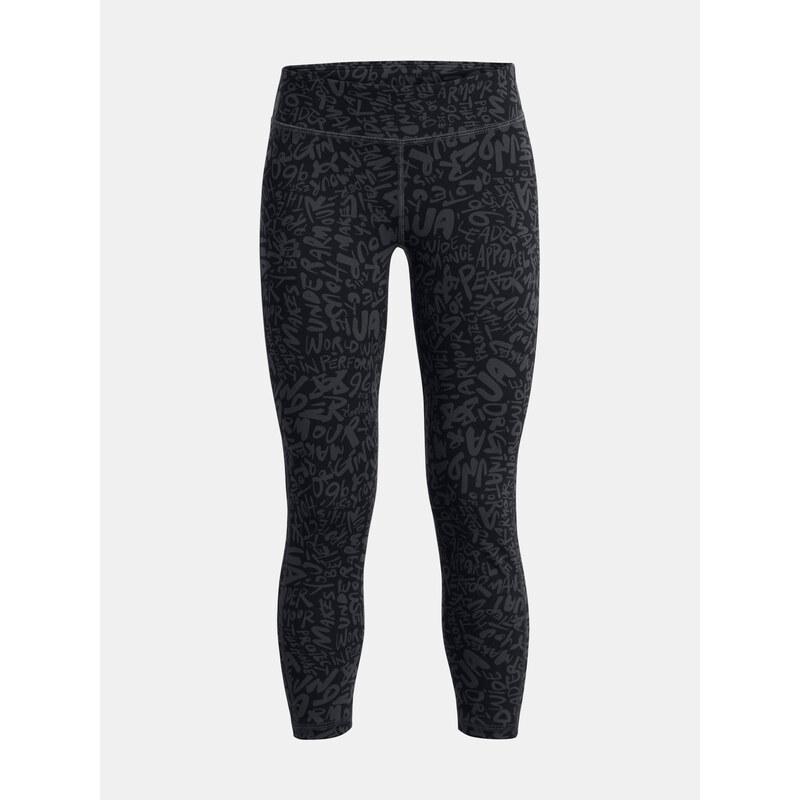 E-shop Tmavosivé dievčenské vzorované športovné legíny Under Armour