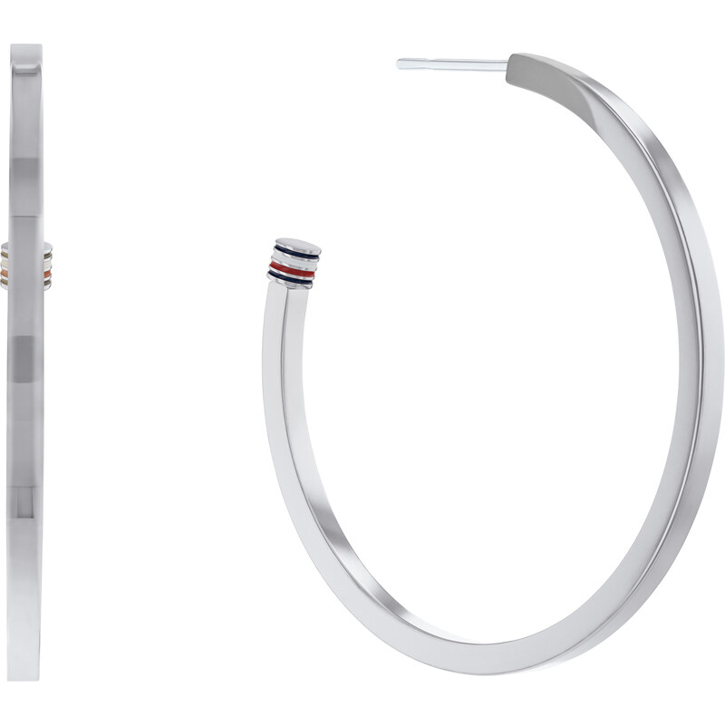 Tommy Hilfiger Nadčasové oceľové kruhové náušnice 2780773 66581241