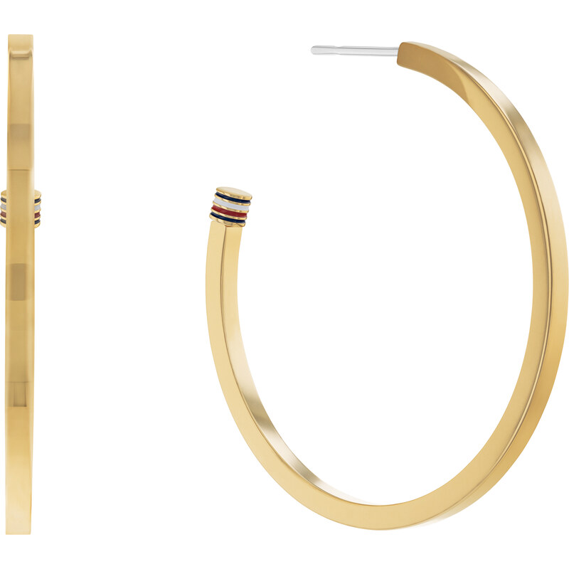 Tommy Hilfiger Nadčasové pozlátené kruhové náušnice 2780774 66582364