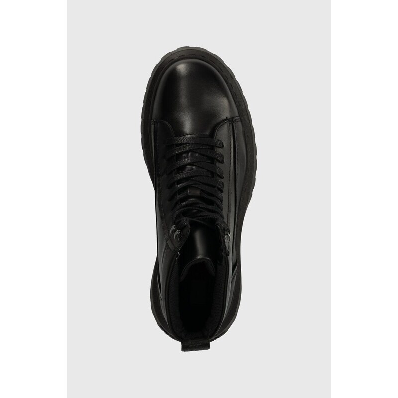 Členkové topánky Tommy Jeans TJM LACE UP BOOT pánske, čierna farba, EM0EM01363