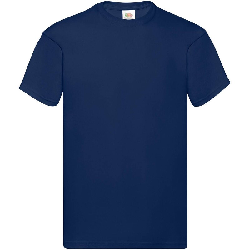 Námornícky modré pánske tričko Original Fruit of the Loom 50630377