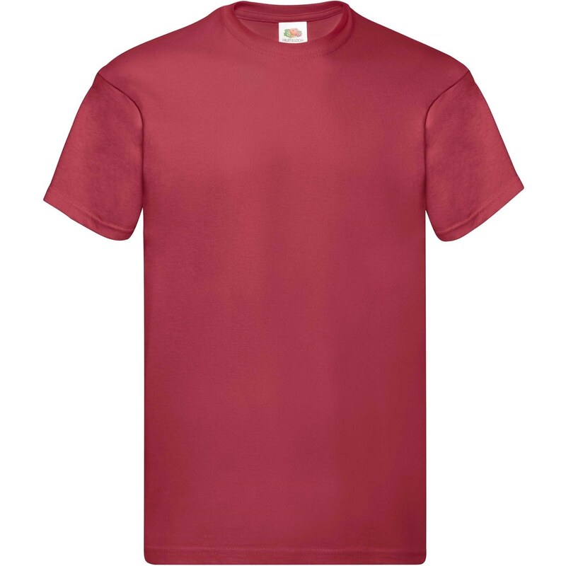 Original Fruit of the Loom Mens Red T-shirt 50508384