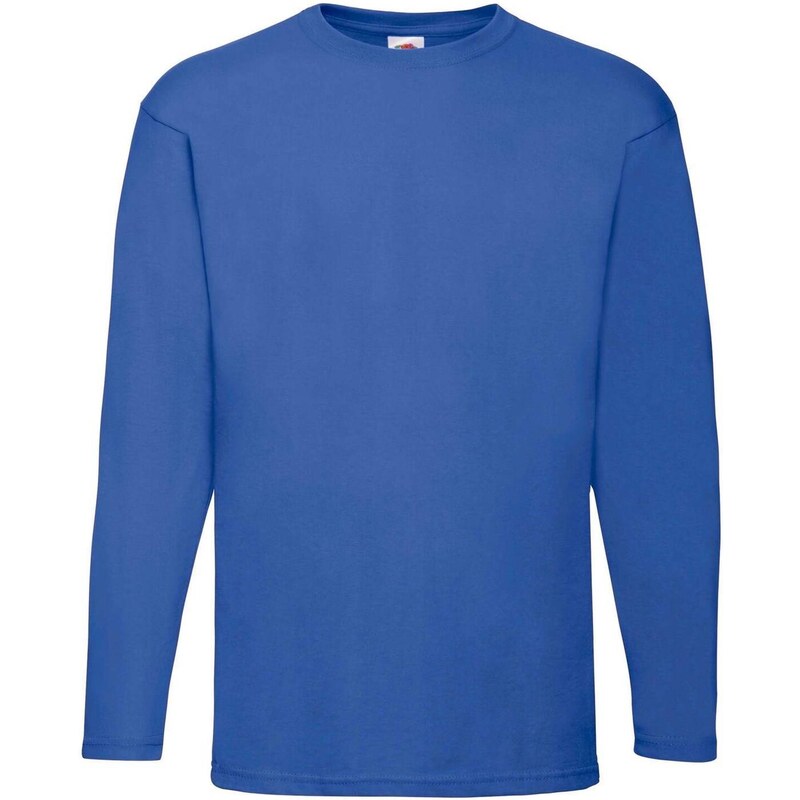 Blue Valueweight Mens Long Sleeve T-shirt Fruit of the Loom 50507435