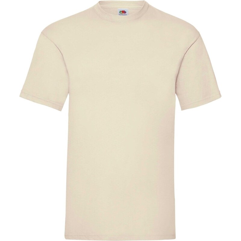 Beige Mens T-shirt Valueweight Fruit of the Loom 50592739