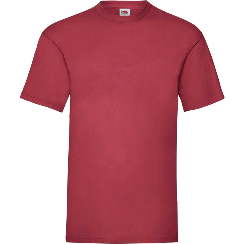 Mens Red T-shirt Valueweight Fruit of the Loom 50576570