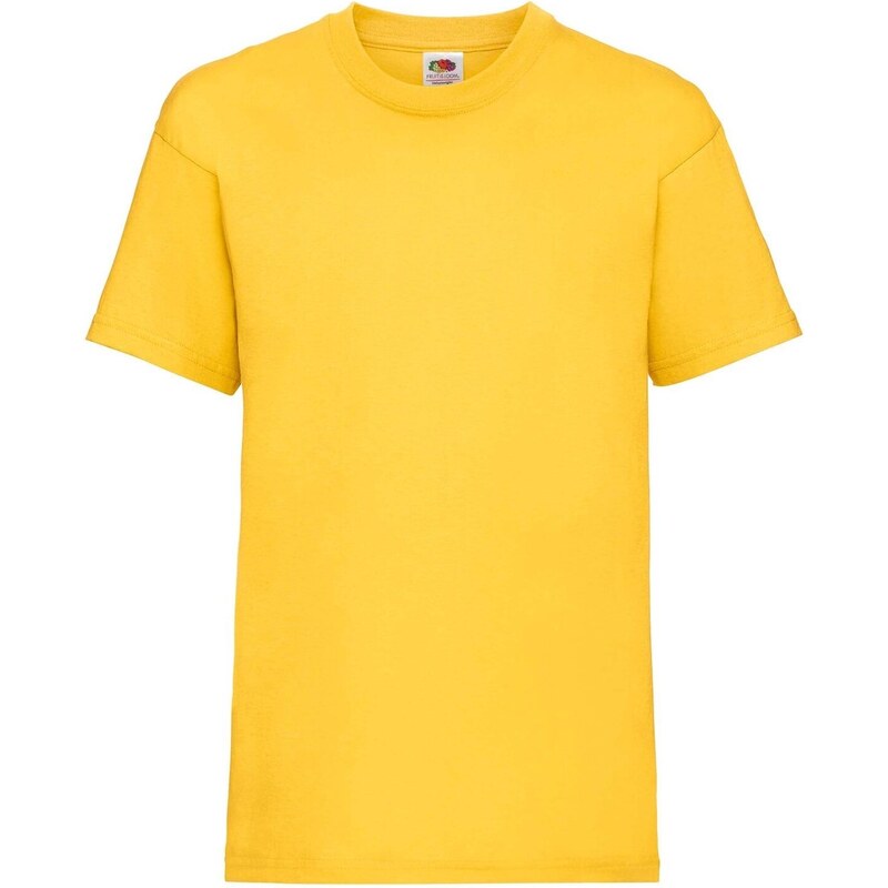 E-shop Yellow Cotton T-shirt Fruit of the Loom