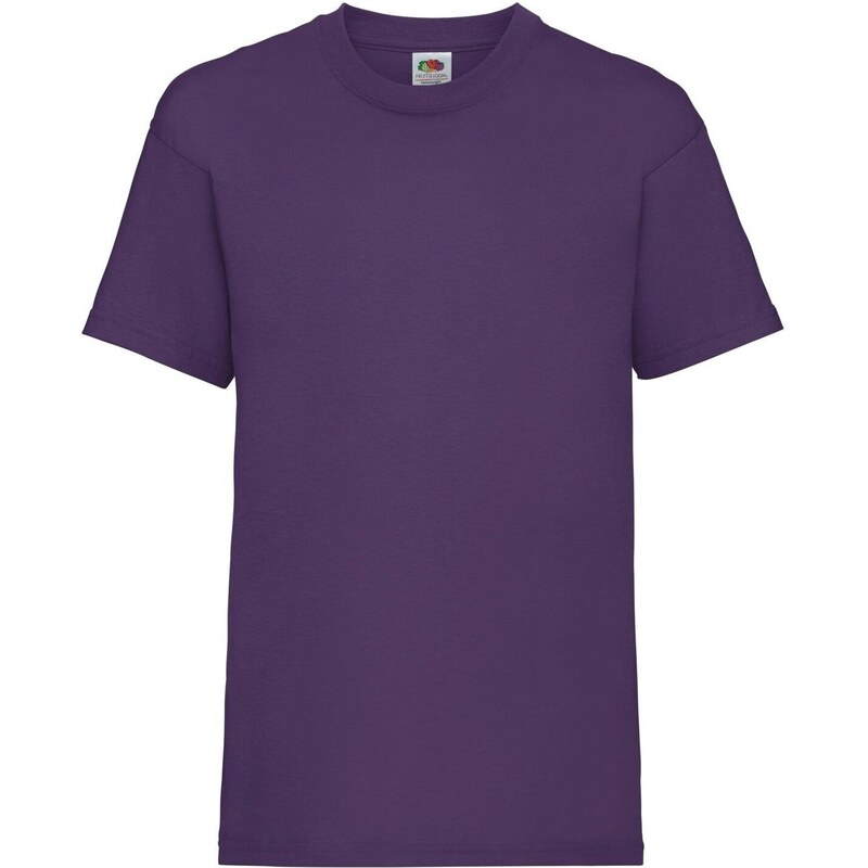 E-shop Purple Fruit of the Loom Cotton T-shirt