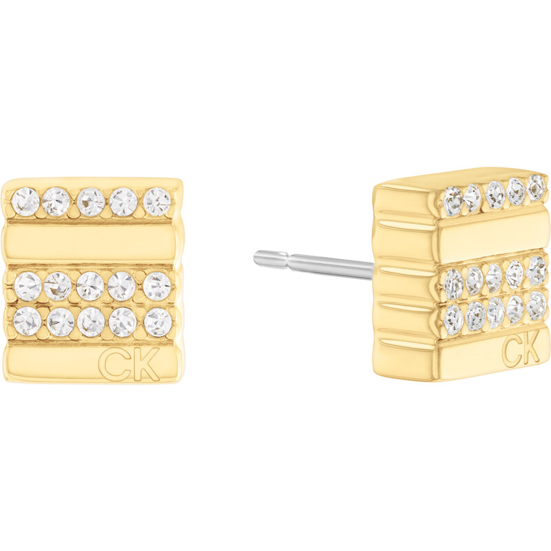 Calvin Klein Krásne pozlátené náušnice s kryštálmi 35000371 66591494