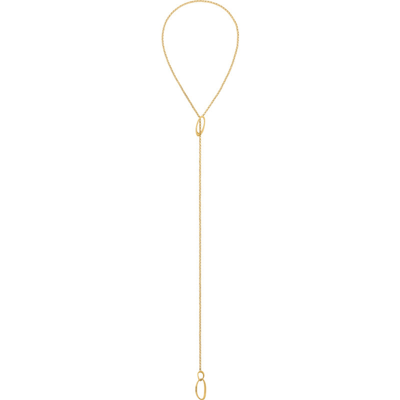 Calvin Klein Dlhý variabilný pozlátený náhrdelník Sculptural 35000442 66585803