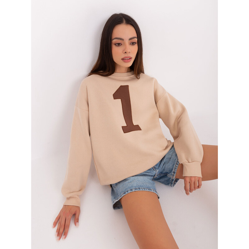 My Red Lips Sweatshirt-EM-BL-617-9.11X-beige 64787779