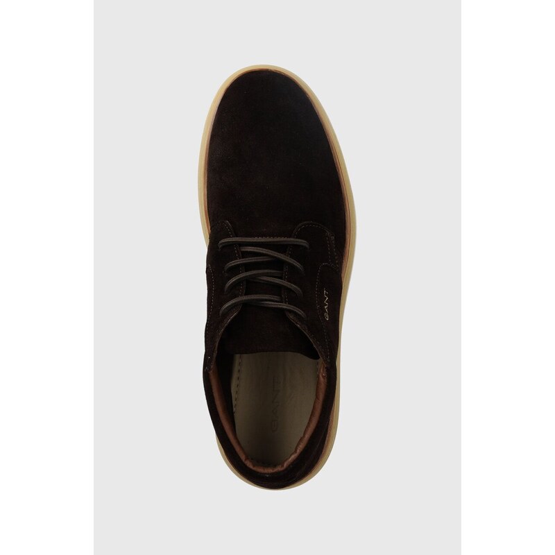Semišové topánky Gant Kinzoon pánske, hnedá farba, 27643352.G399