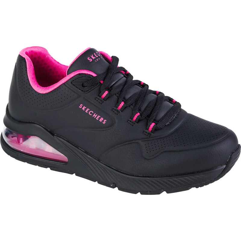 Čierno-ružové dámske tenisky Skechers Uno 2 - 2nd Best 155542-BBK 42879251