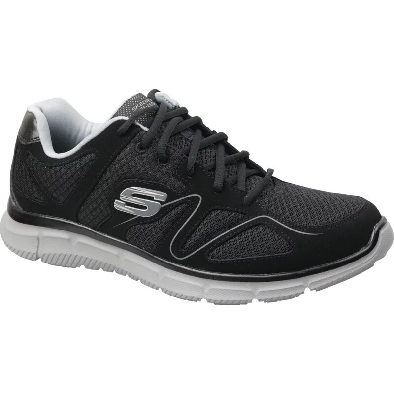 Čierne pánske tenisky Skechers Satisfaction 58350-BKGY 8323856