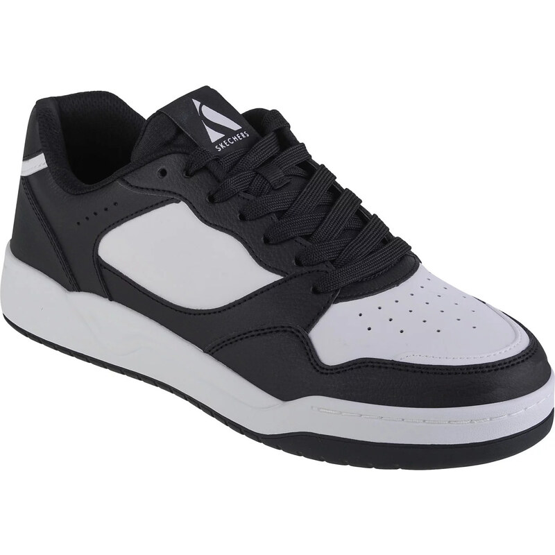 Čierno-biele štýlové tenisky Skechers Koopa-Volley Low Varsity 183240 45893432