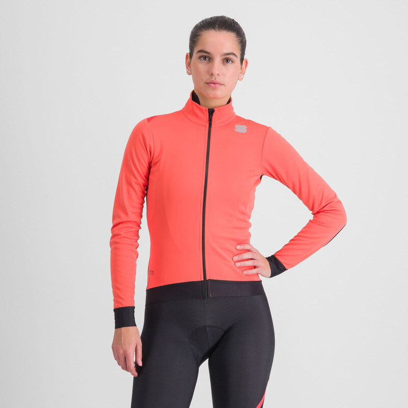 Sportful FIANDRE MEDIUM cyklistická bunda, dámska, červený grepfruit 58444082