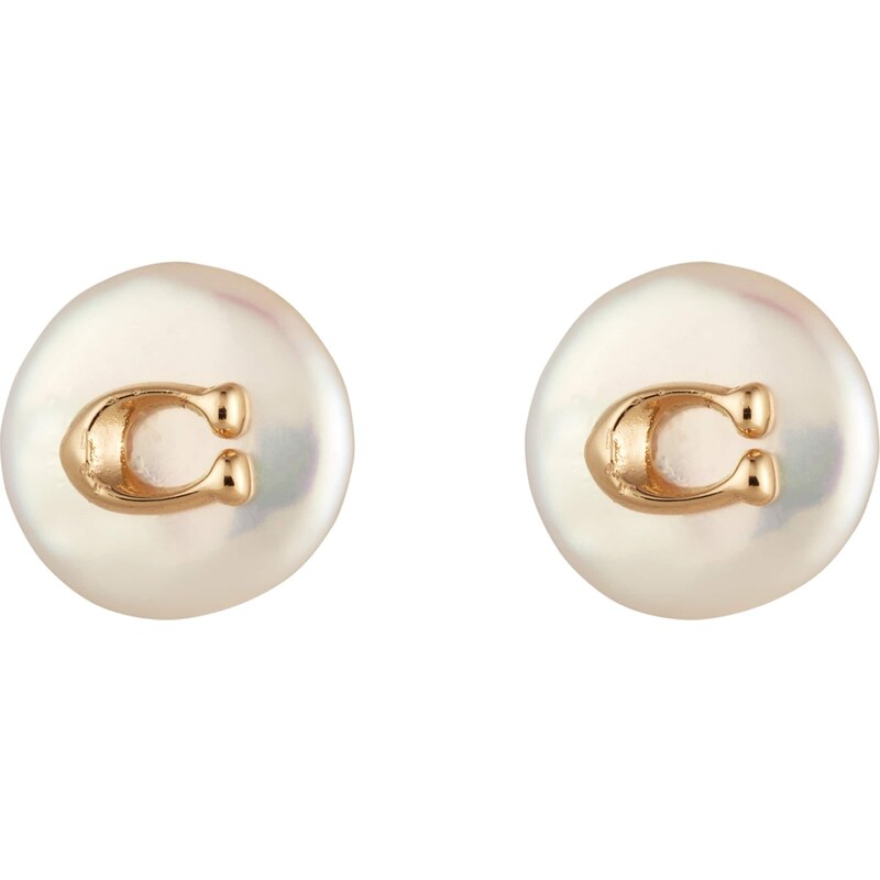 COACH Náušnice zlatá / perlovo biela 65642538