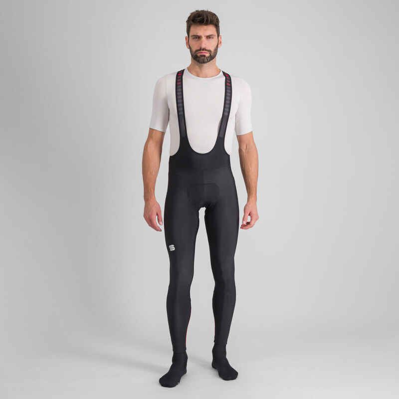 Sportful CLASSIC nohavice s trakmi black tango red 58443995