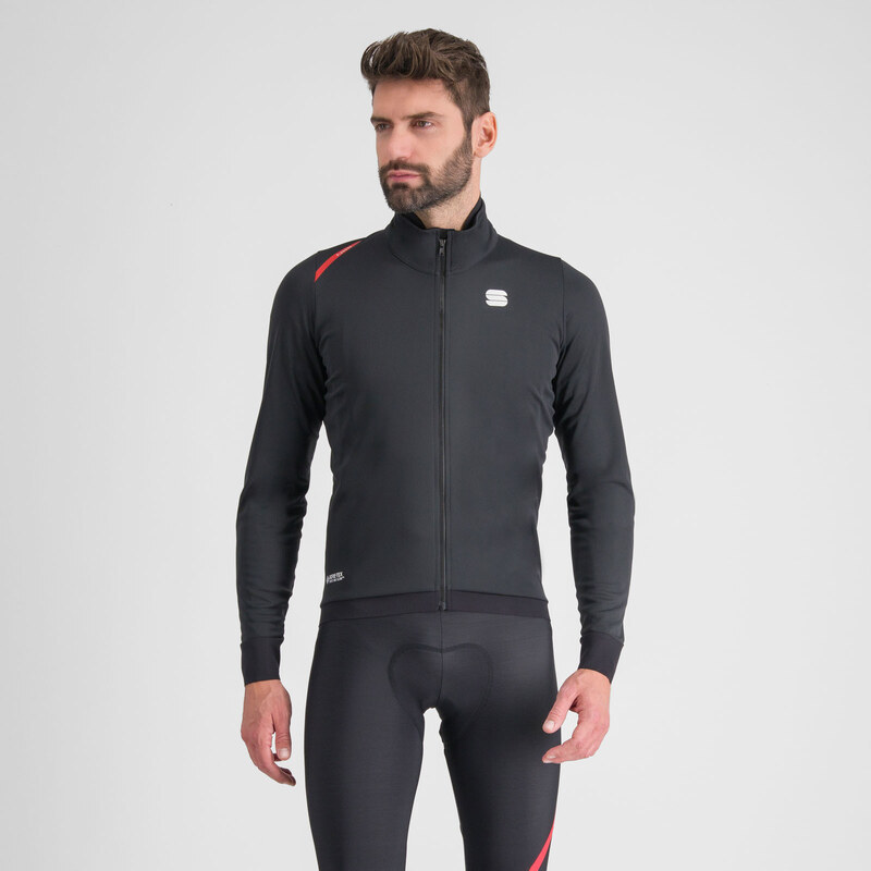 Sportful FIANDRE cyklistická bunda, čierna 58444050