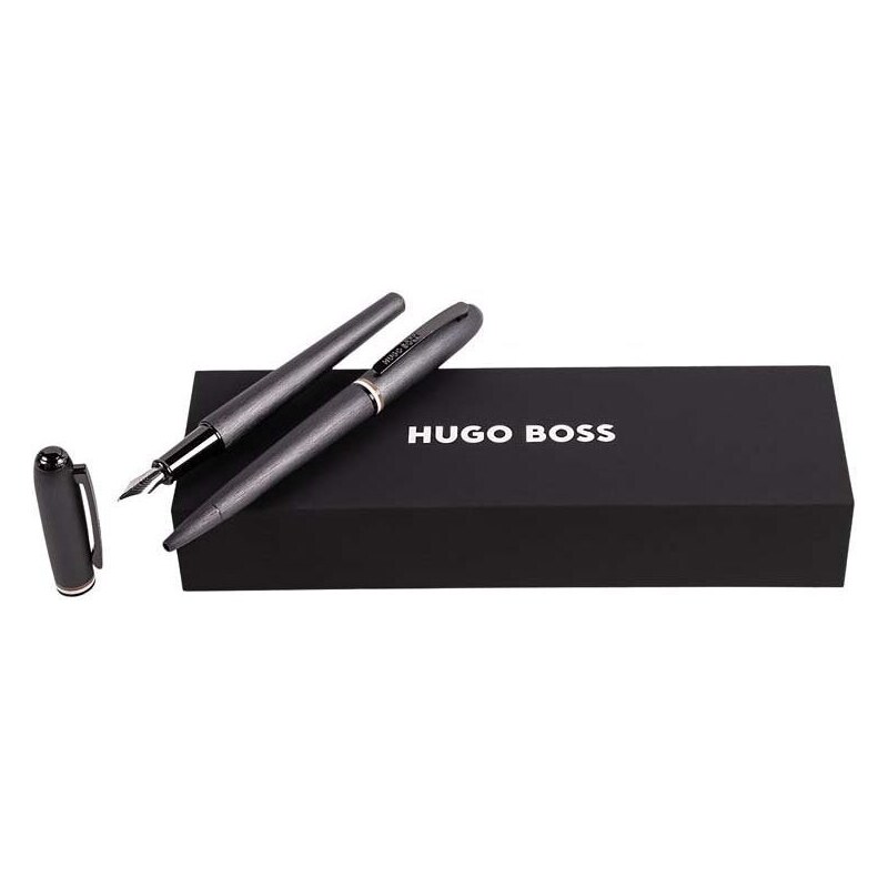 Sada plniaceho a obyčajného pera Hugo Boss Set Contour Iconic