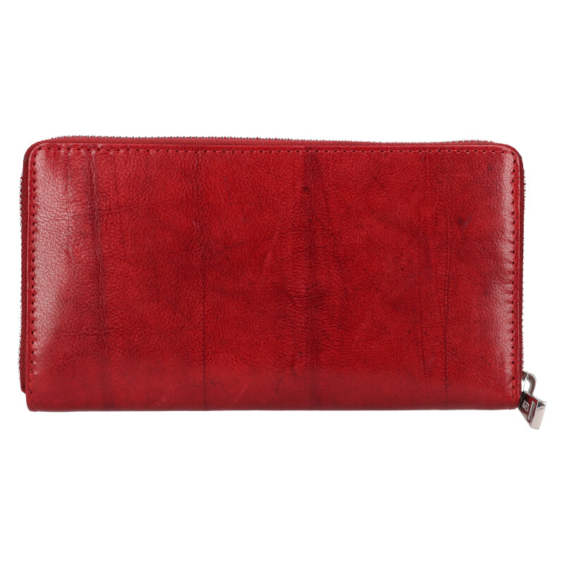 Lagen Dámska kožená peňaženka LG - 22161 vínová
