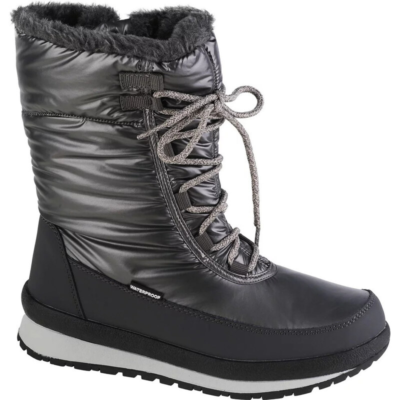 Sivé lesklé dámske snehule CMP Harma Wmn Snow Boot 39Q4976-U911 45893381