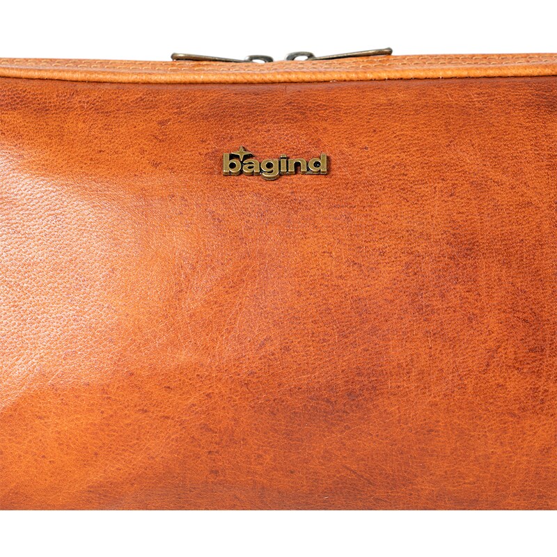 Bagind Mala - Dámska kožená kabelka hnedá, ručná výroba