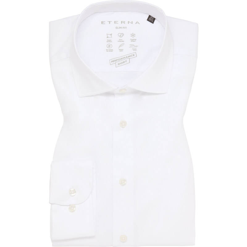 ETERNA Slim Fit pánska strečová košeľa formálna biela Easy Care 22162696
