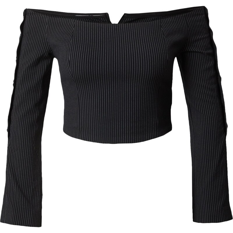 ABOUT YOU x Toni Garrn Top Camilla sivá / čierna 47469560