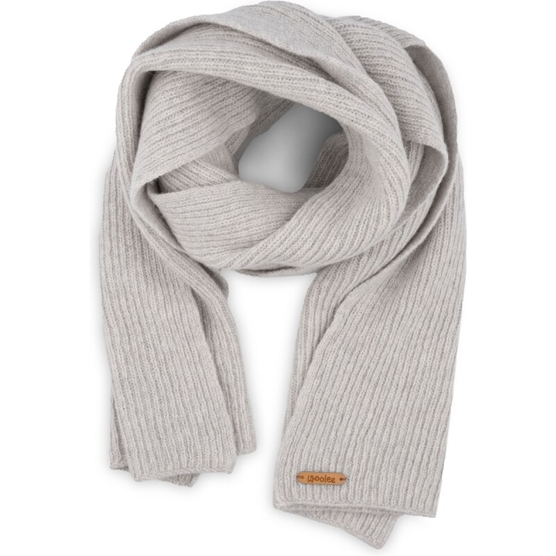 Vlnka Vlnený šál Woolee B07 svetlo sivá 45912260