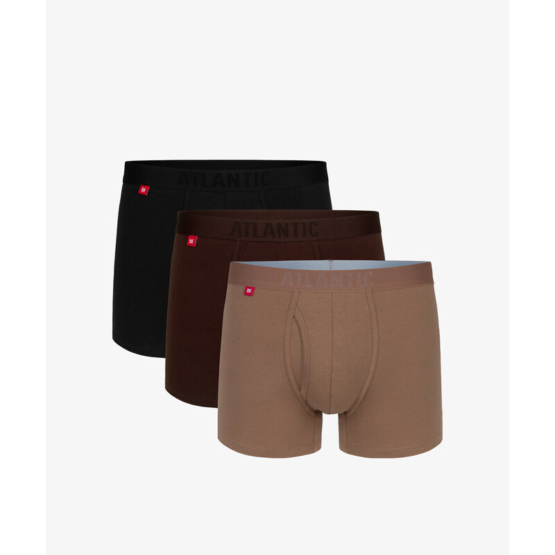 Boxer shorts Atlantic 3MH-184 A3 S-2XL chocolate-cappucino-black 1 65066253