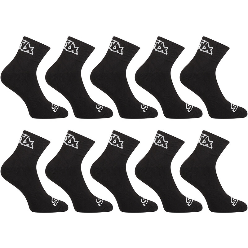 10PACK ponožky Styx členkové čierne (10HK960) 45913798