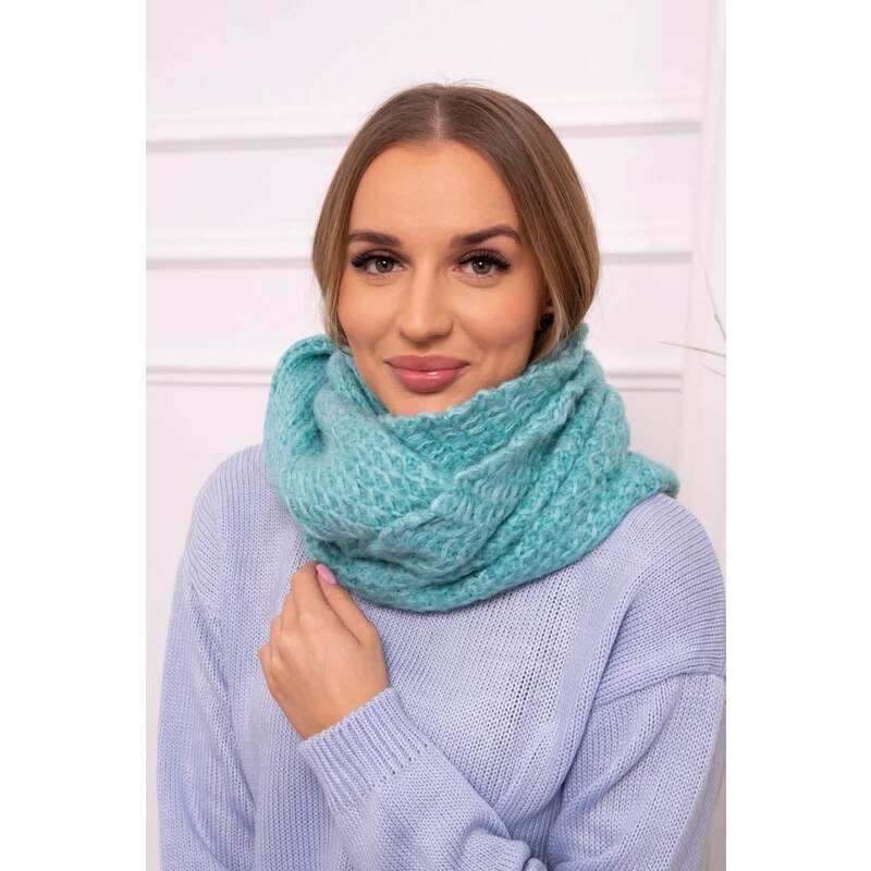 MladaModa Dámsky komín KN17 mentolový 46491152