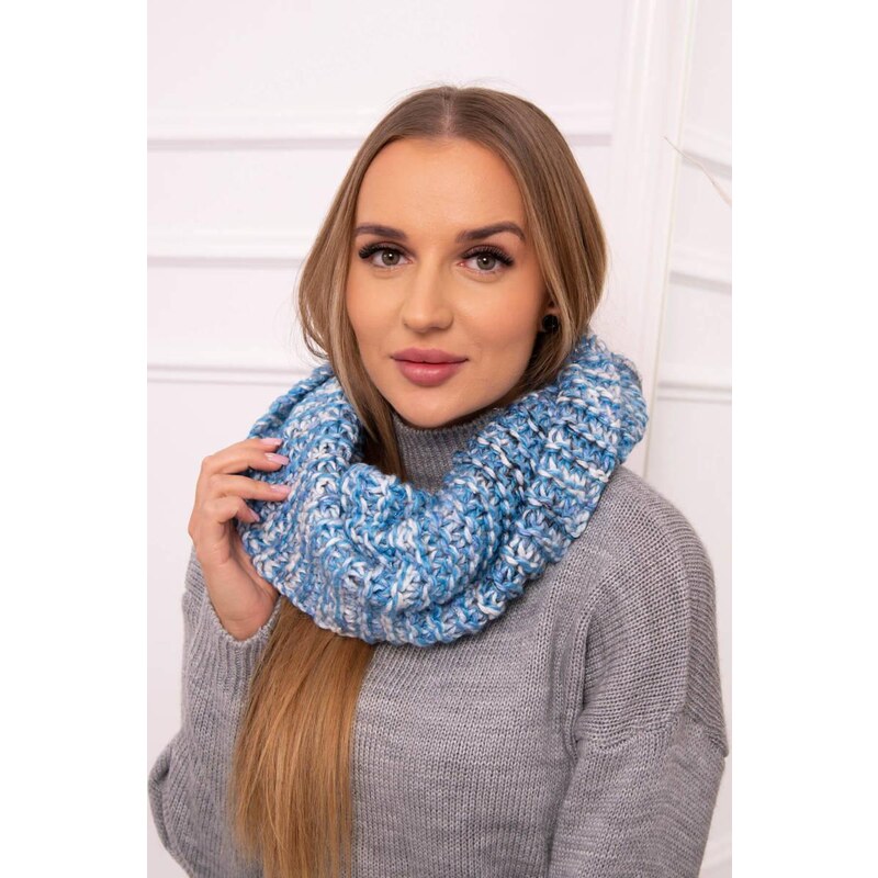 MladaModa Dámsky komín KN16 tyrkysový 46491161