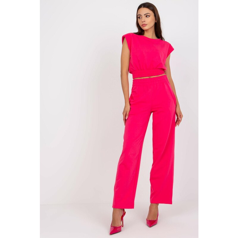 MladaModa Tepláková súprava so širokými teplákmi model 0905 fuksiová 46490687